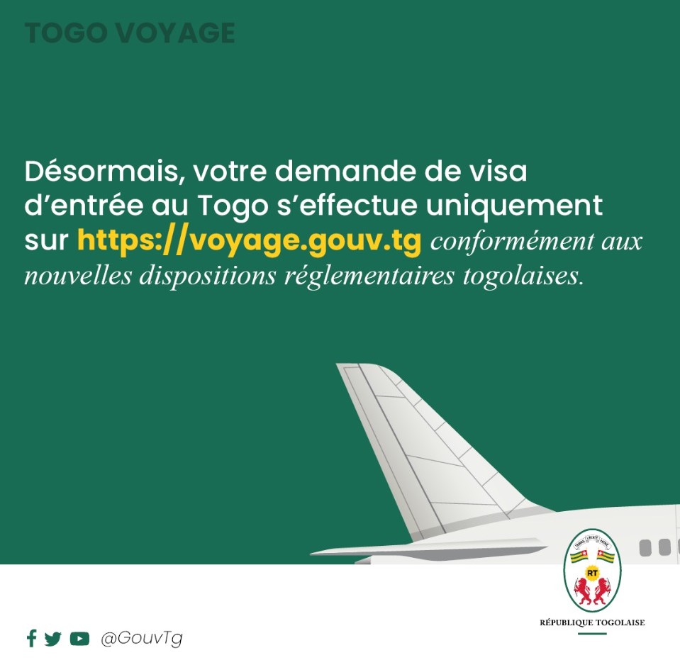 Nouvelle plateforme de visa « Togo Voyage »